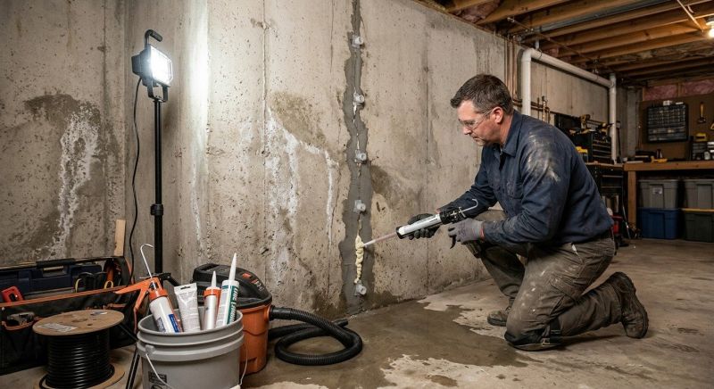 Basement Seepage Repair in Tuscaloosa, AL