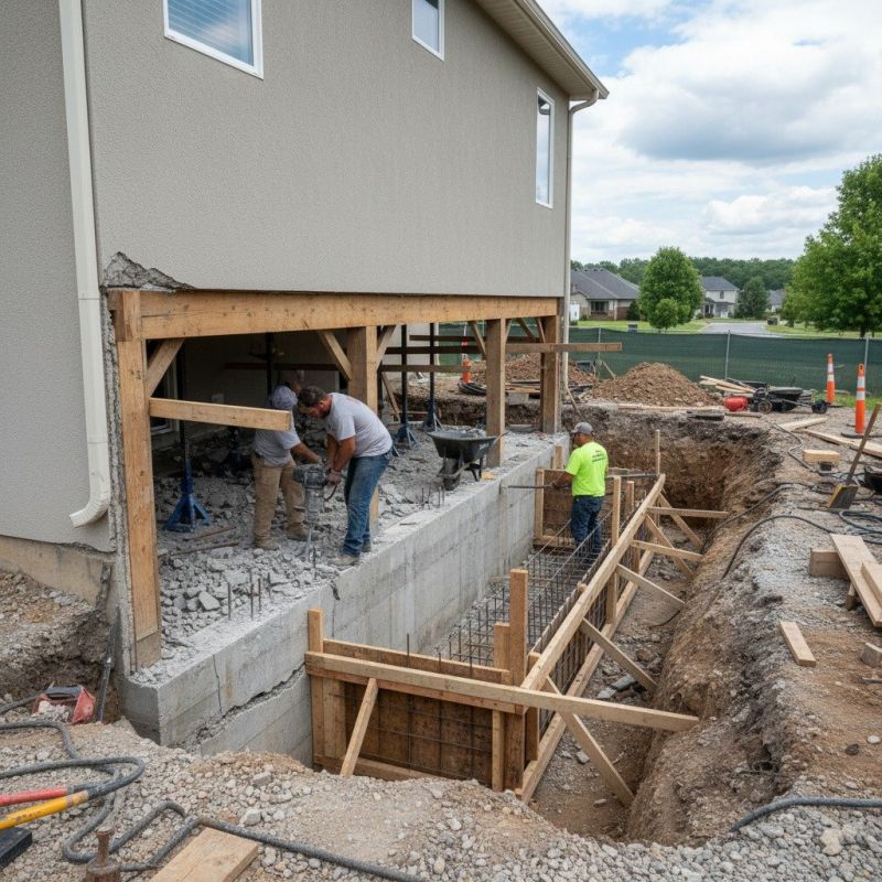 Building Foundation Repair in Greenville, SC