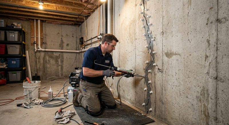 Basement Crack Repair in Columbus, OH