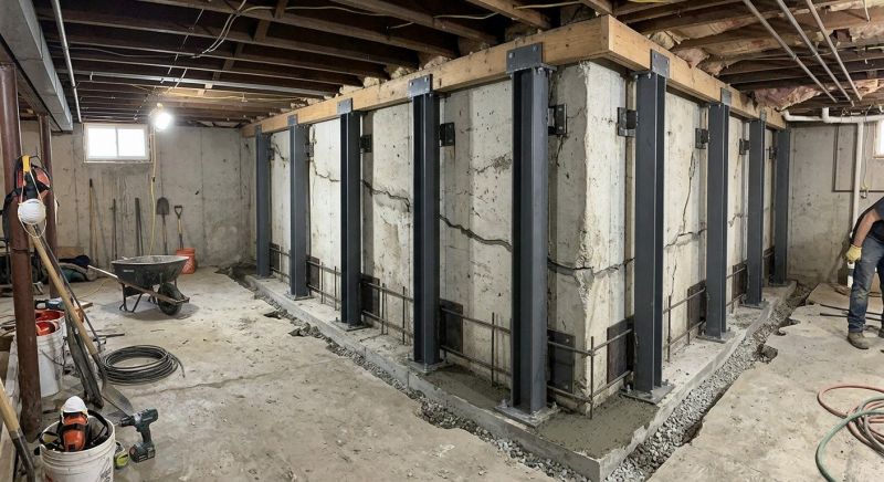 Basement Stabilization in Greenville, SC
