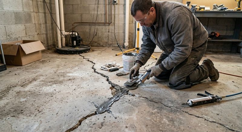Cracked Basement Floor Repair in Tampa, FL