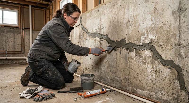 Cracked Basement Floor Repair in Columbus, OH