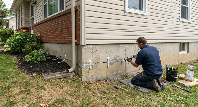 Foundation Crack Sealing in Greenville, SC