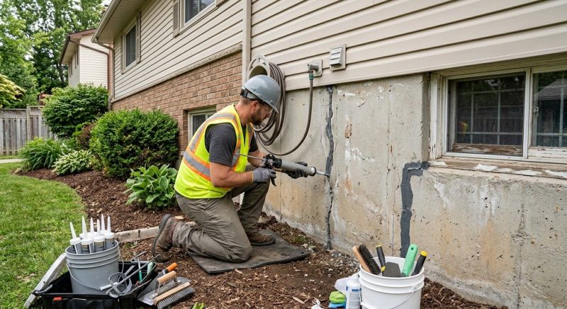 Foundation Crack Sealing in Greenville, SC