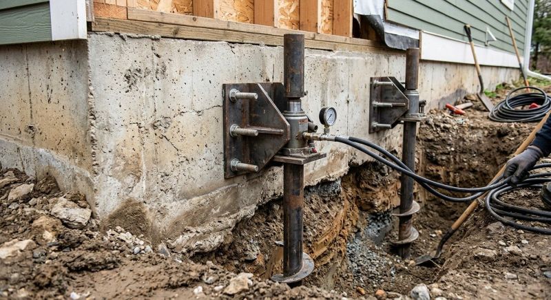 Foundation Pier Leveling in Columbus, OH