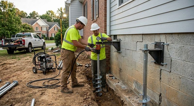 Helical Piers Installation in Sarasota, FL
