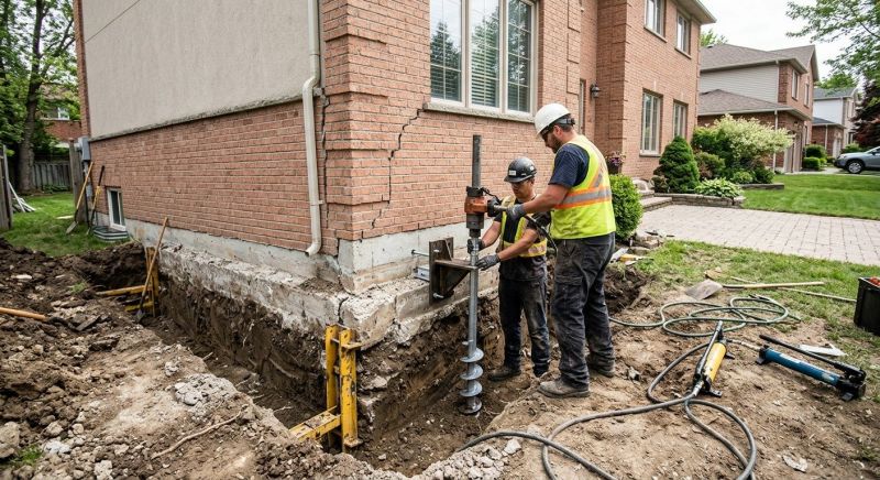 Sinking Foundation Repair in Columbus, OH